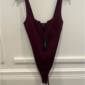 Burgundy Bodysuit